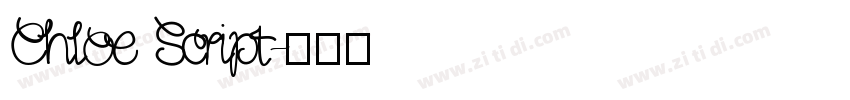 Chloe Script字体转换